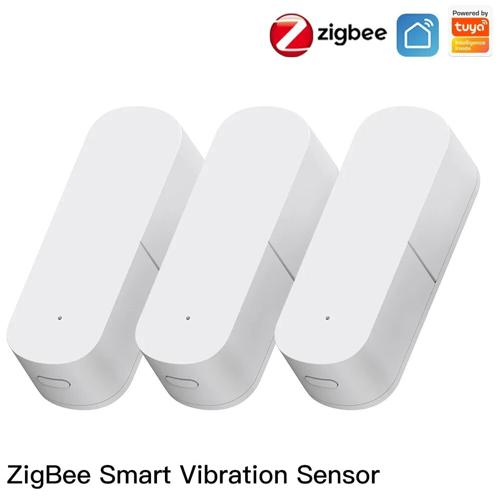 Moes Plastic Zigbee Smart Vibration Detection Security Sensor