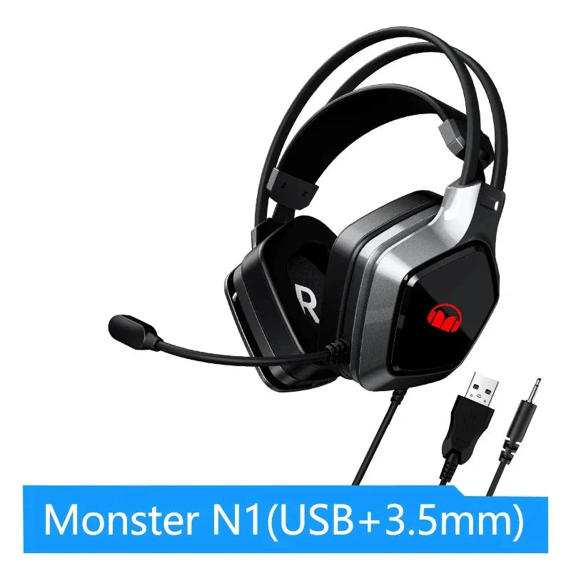 Plastic Wired-Compatible Comfortable Premium Design Gaming Headset