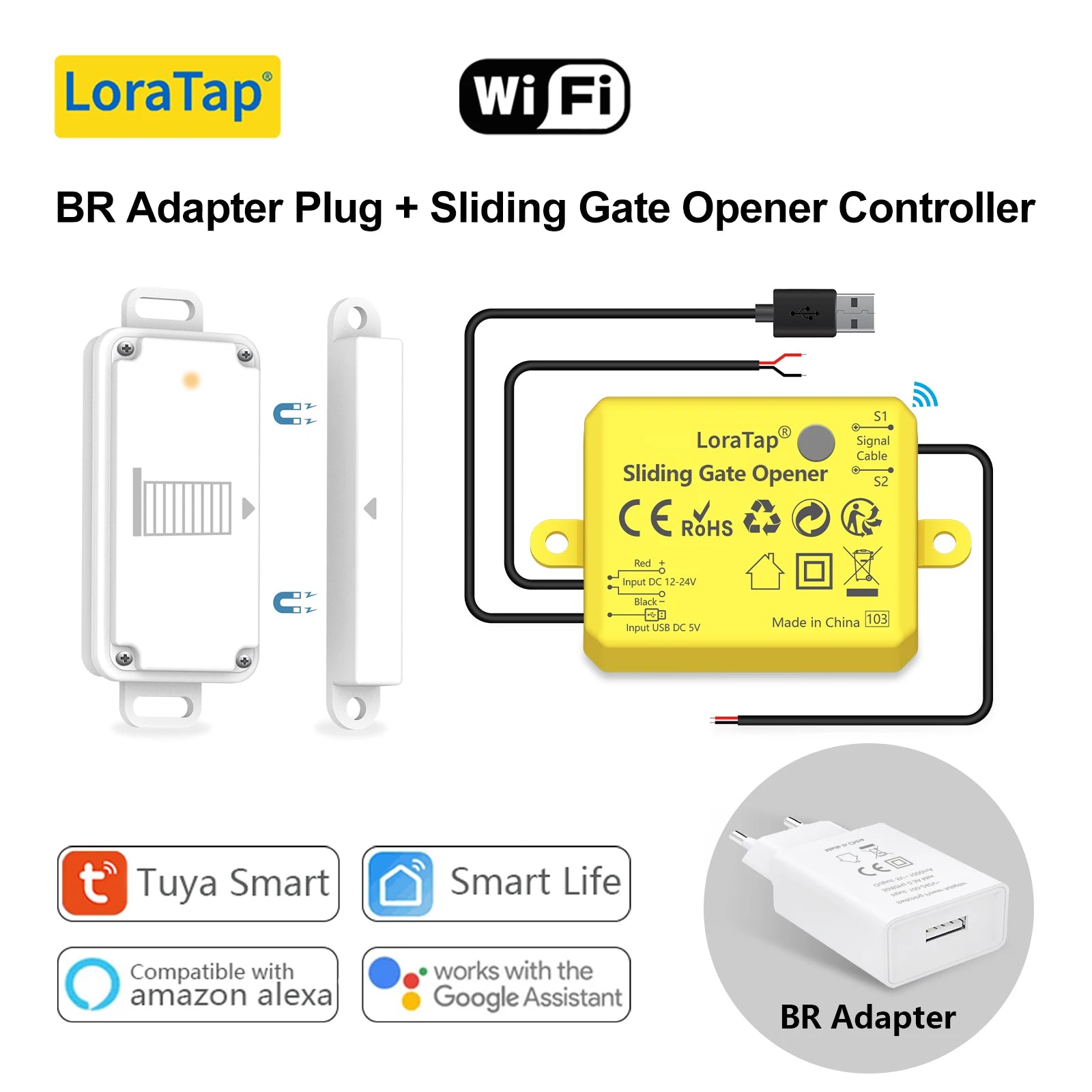 LoraTap Plastic HomeKit Smart WiFi Control Garage Door Opener