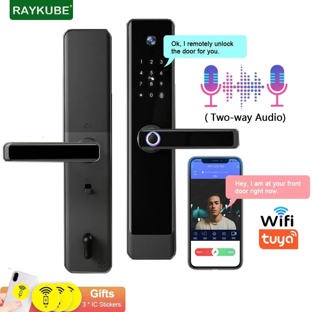 RayKube Aluminium Alloy Fingerprint Digital Smart Door Lock