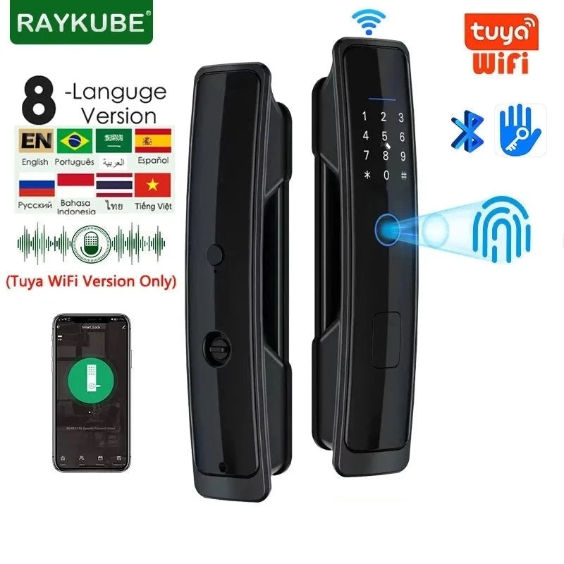 RayKube Aluminium Alloy Fingerprint Digital Smart Door Lock