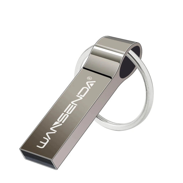 128GB Metallic USB 2.0 Rectangle Shaped Memory Stick Pen Drive