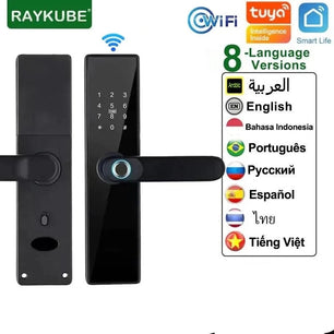 RayKube Aluminium Alloy Fingerprint Digital Smart Door Lock