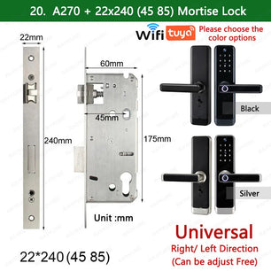 RayKube Aluminium Alloy Fingerprint Digital Smart Door Lock