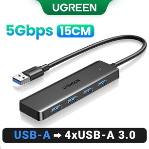 Ugreen 5Gbps 4-IN-1 USB Type-A To USB 3.0 Splitter Docking Hub