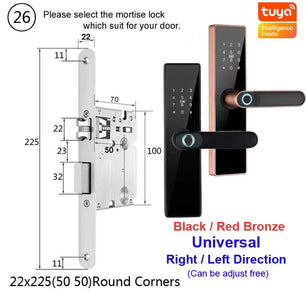 RayKube Aluminium Alloy Fingerprint Digital Smart Door Lock