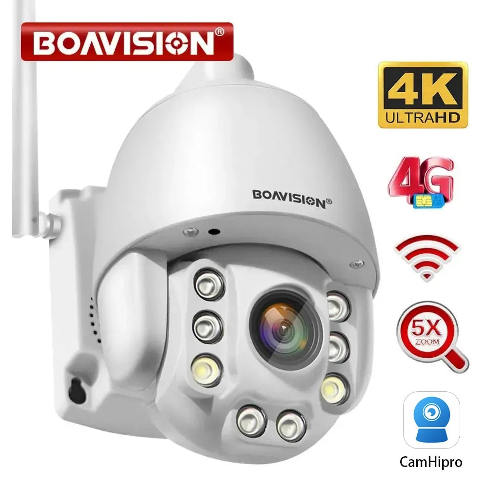 Boavision 8MP Auto Tracking Wireless High Speed Dome Camera