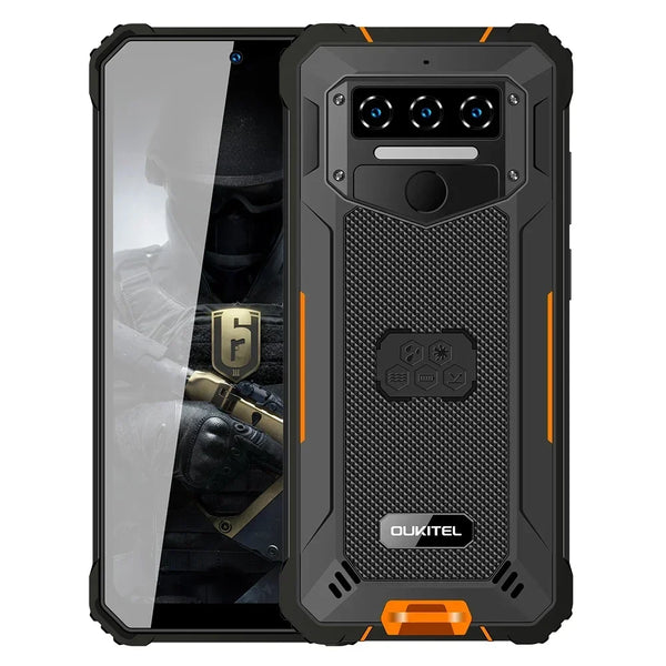 Rubber Rugged 10000mAh 4GB RAM 64GB 6.52 Inches FHD Smart Phone