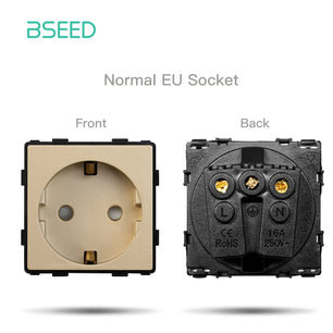 Bseed 16A Glass Panel Wireless WIFI Control Smart Power Socket