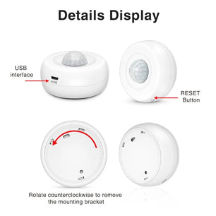 Bseed Plastic Zigbee Smart Human Body PIR Motion Sensor Switch