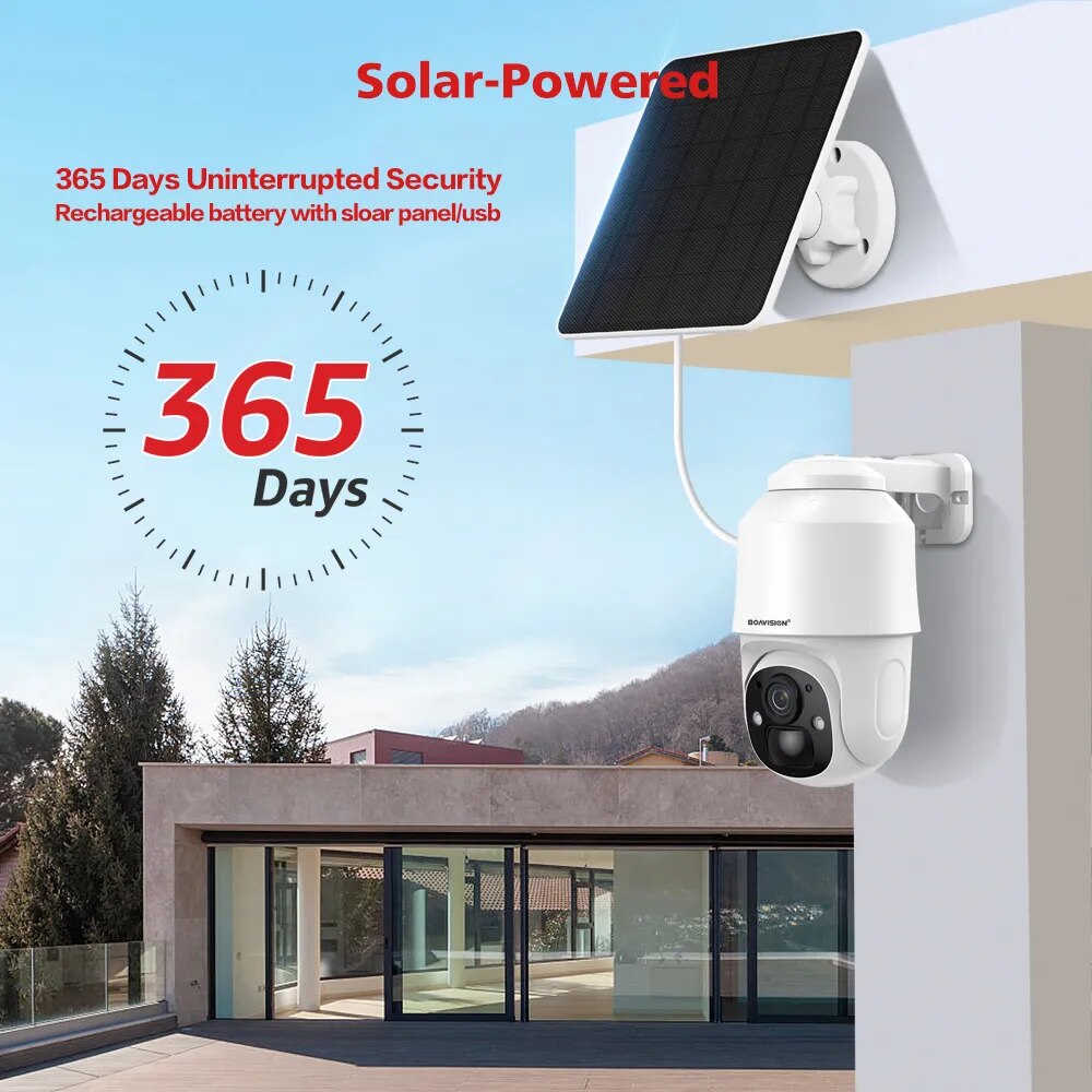 Boavision Wireless High Speed Human Detection Solar Dome Camera