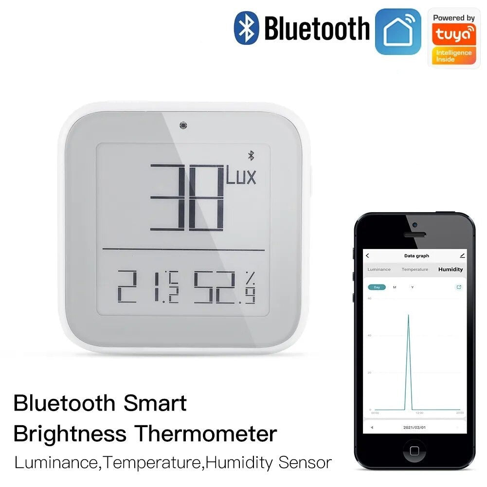 Moes Plastic Bluetooth Brightness Thermometer Detector