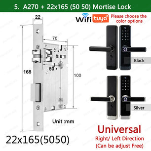 RayKube Aluminium Alloy Fingerprint Digital Smart Door Lock