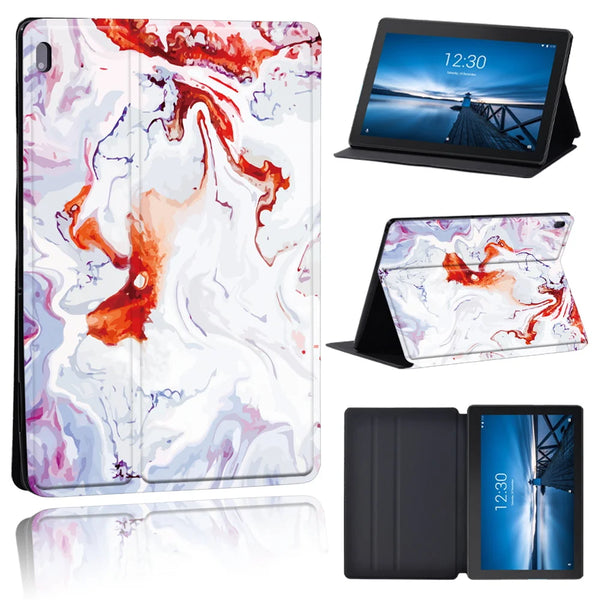 Leather Shockproof Abstract Tablet Cover Compatible For Lenovo