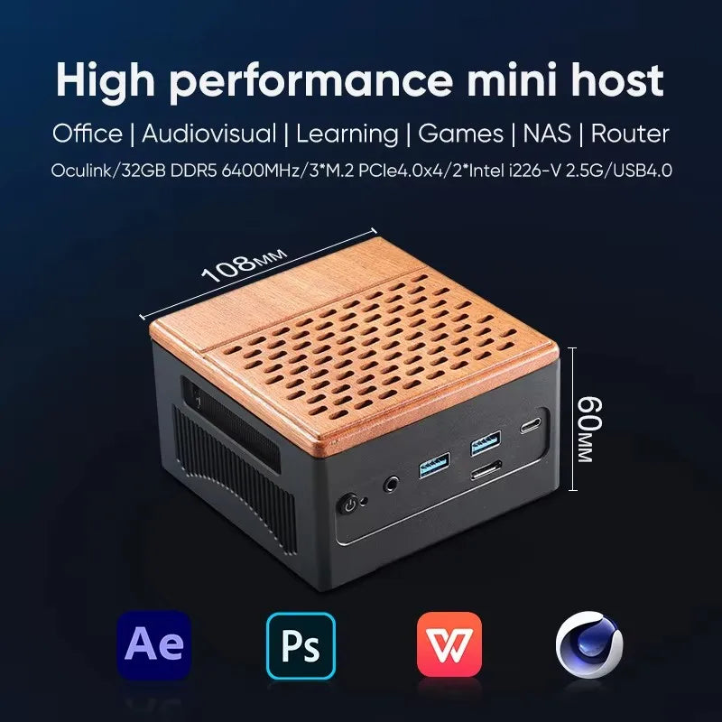 Topton AMD Ryzen WiFi 6 Windows 11 Mini Gaming Beast Desktop