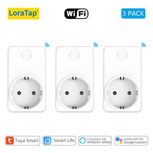 LoraTap Plastic Panel Wireless WIFI Control Smart Power Socket