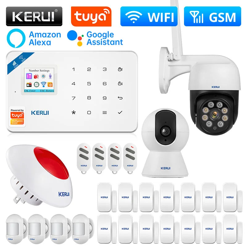 Kerui Plastic Smart Wireless Home Door Windows Security Sensor Kit