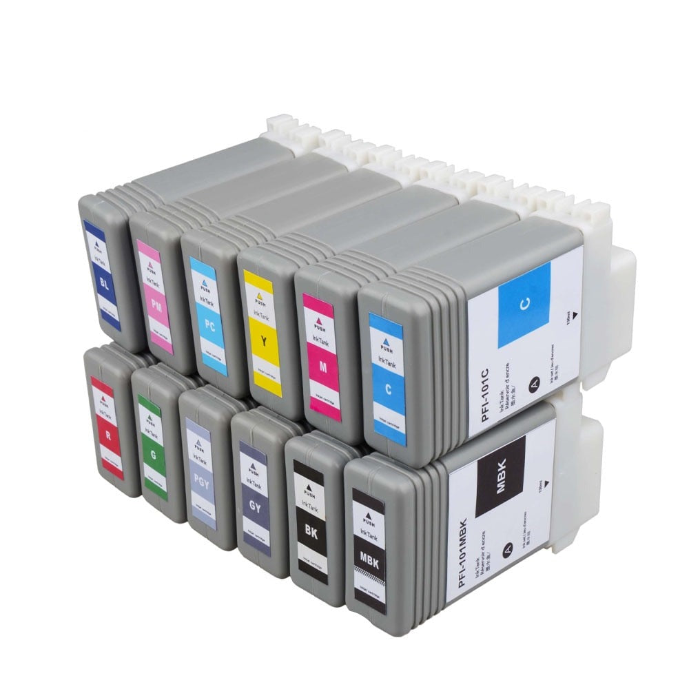 PFI101 - PFI103 Ink Cartridge For Canon IPF5000/5100/6000S/6100/6200 Printer