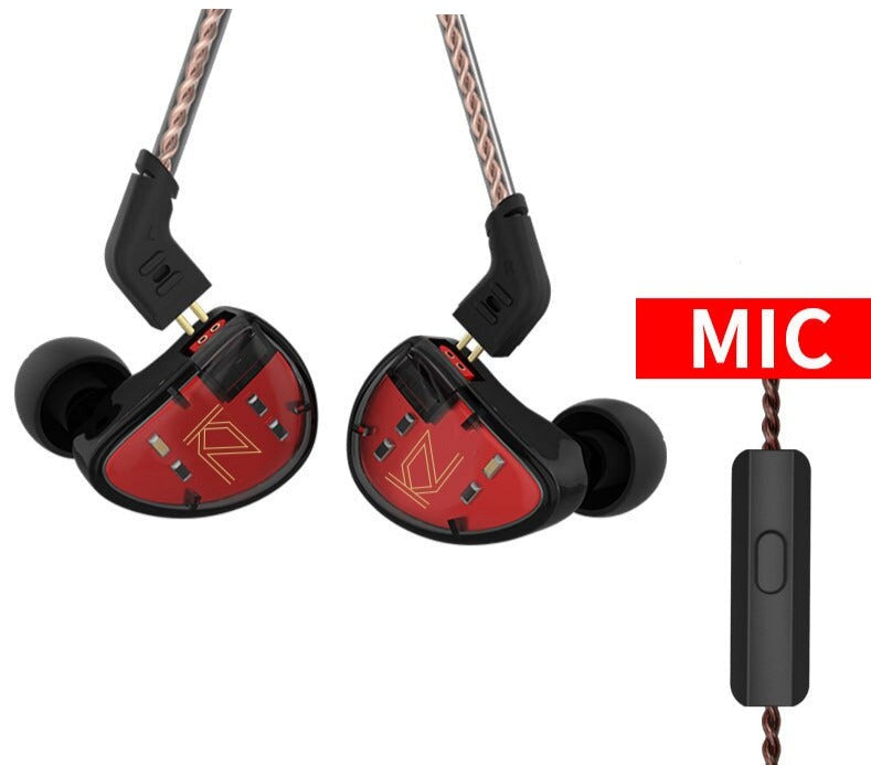 Metal Wired In-Ear Hybrid Music Gaming Style Earphones Set