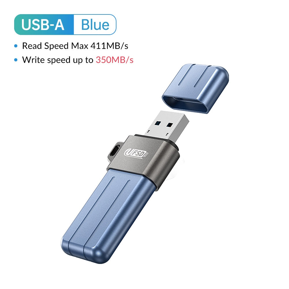 64GB - 512GB Metal USB 3.2 Type A 411MB/s Speed Flash Pen Drive