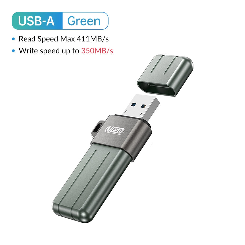 64GB - 512GB Metal USB 3.2 Type A 411MB/s Speed Flash Pen Drive